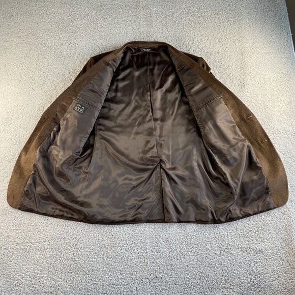 NEW Jos A Bank Blazer Mens 46 L Long‎ Brown Corduroy Sport Coat Jacket Lyocell * - Picture 10 of 12